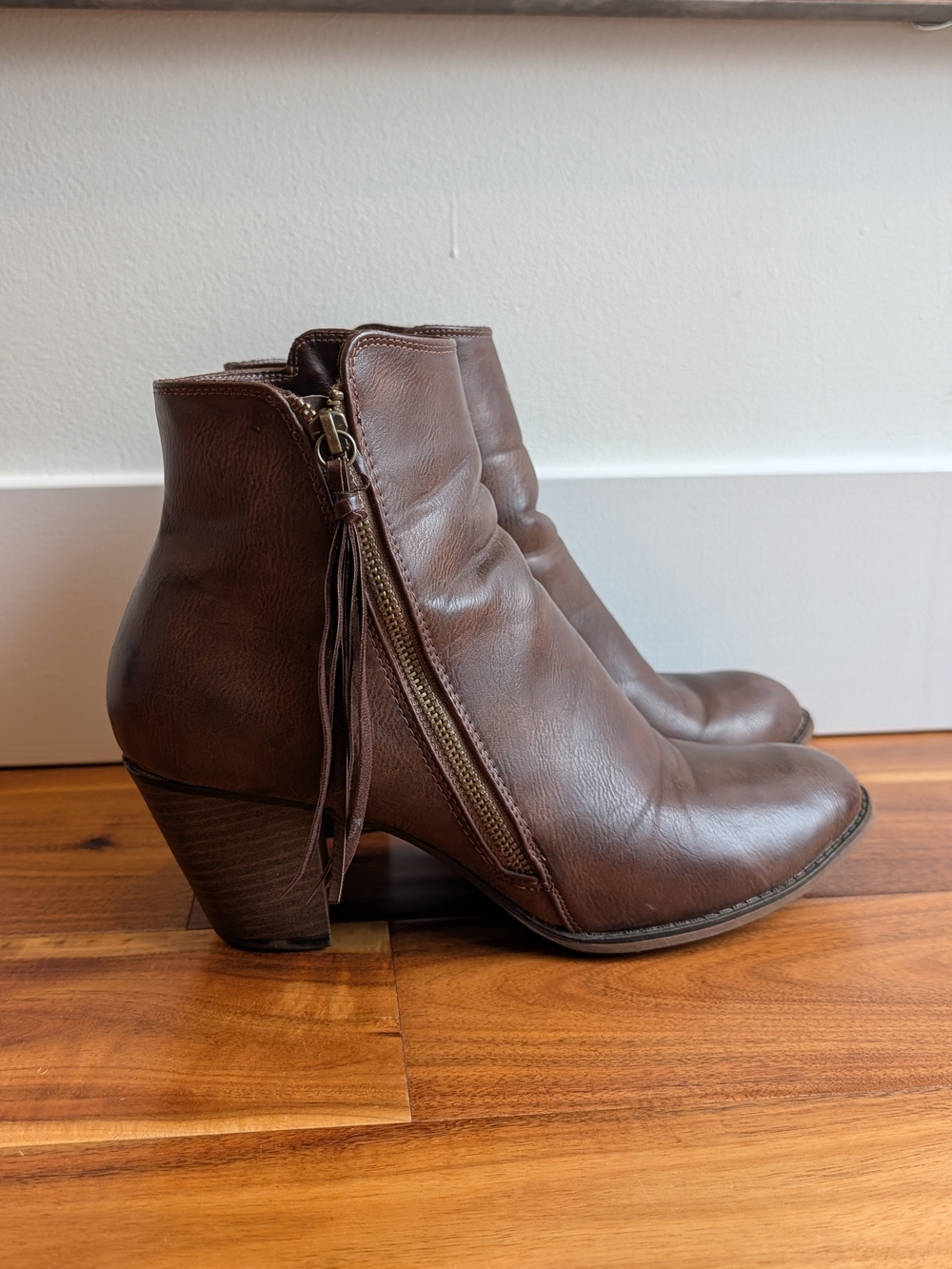 Nine West Brown Ankle Bootie Size 12
